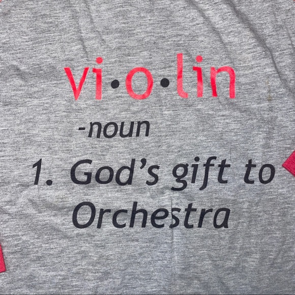Violin God’s Gift to the Orchestra Tee Shirt - Picture 2 of 5